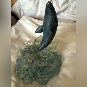 Wayland Grey Whale Glass Sculpture